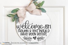Welcome-Ish SVG - Farmhouse Design Product Image 1