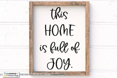 This Home Is Full Of Joy SVG | Farmhouse Design Product Image 1