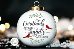 Cardinals Appear When Angels Are Near SVG | Memorial Design Product Image 2
