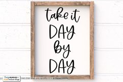Take It Day By Day SVG | Farmhouse Design Product Image 1