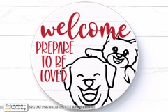 Welcome Prepare To Be Loved SVG | Round Farmhouse Design Product Image 1