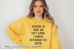 Revenge Is Such An Ugly Word SVG | Funny Design Product Image 1