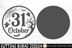 October 31 Halloween Door Sign SVG Product Image 2
