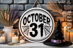 Halloween Round Sign SVG Bundle | Halloween Sign Cut Files Product Image 9