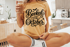 Spooky season book club shirt graphic