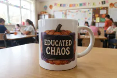 October Classroom Spook Teacher Art Sublimation Product Image 5