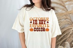 October Is My Favorite Color SVG , Cozy Autumn Quotes SVG Product Image 2
