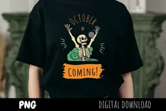 October Is Coming PNG / Fall png / Halloween png Product Image 1
