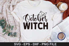 October witch - Halloween Dog SVG Design Product Image 1