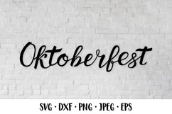 Oktoberfest hand lettered SVG. Bavarian beer festival Product Image 1