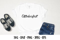 Oktoberfest hand lettered SVG. Bavarian beer festival Product Image 2