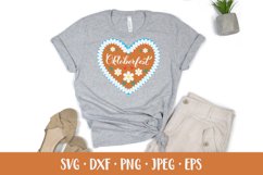 Oktoberfest SVG. Bavarian heart-shaped gingerbread Product Image 2