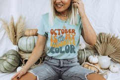 Wavy Fall SVG - October Is My Favorite Color svg Product Image 5