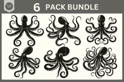 Octopus Svg, Sea Animal Svg, Sea Creature, Octopus Vector Product Image 5