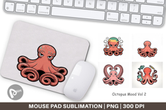 Mouse Pad Octopus Mood Product Image 1