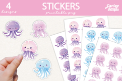 Octopus Printable Stickers