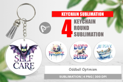 Oddball Optimism Rest Keychain Product Image 1