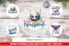 Oddball Optimism Rest Wind Spinner Product Image 1