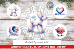 Oddball Optimism Rest Wind Spinner Product Image 1