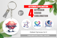 Oddball Optimism Rest Keychain Product Image 1