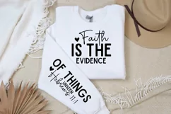 Faith Is The Evidence Sleeve SVG, Christian SVG Design Product Image 3