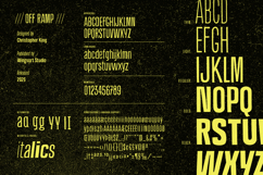 Off Ramp - An Industrial Sans-Serif Font Product Image 3