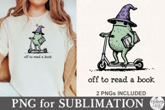 Off To Read a Book PNG Product Image 1