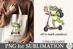 Off To Teach Preschool PNG Product Image 4