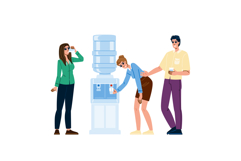 workplace office cooler water vector Product Image 1