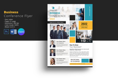 Business Conference Flyer. Canva, Ms Word and Photoshop Product Image 1