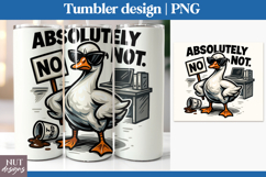 Goose Funny office tumbler 20oz, Sarcastic office quote Product Image 1