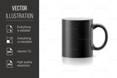 Black mug on white Product Image 1