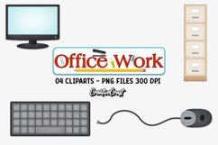 Office Supplies Clip Art, office work graphic, illustrations Product Image 1