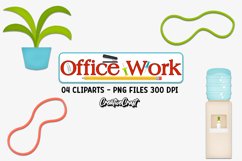 Office Supplies Clip Art, office work graphic, illustrations Product Image 1