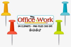 Office Supplies Clip Art, office work graphic, illustrations Product Image 1
