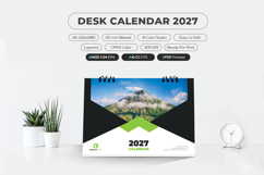 Modern desk calendar template