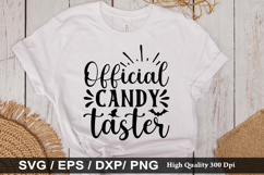 Official candy taster - Halloween SVG Design Product Image 1
