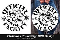 Christmas Round Signs SVG Deign - Official Christmas Cookie Product Image 5