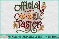 Christmas Baking PNG | Official Cookie Taster Product Image 2