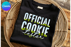 Official cookie tester Fall Autumn Canva Frame Shirt Design Product Image 1