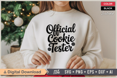 Official Cookie Tester SVG | Christmas SVG | Holiday SVG Product Image 2