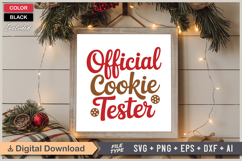Official Cookie Tester SVG | Christmas SVG | Holiday SVG Product Image 6