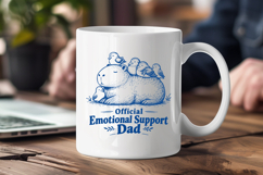 Official Emotional Support Dad SVG - Funny Capybara PNG Product Image 3