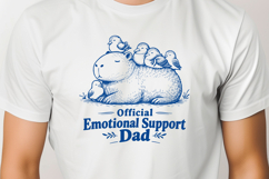 Official Emotional Support Dad SVG - Funny Capybara PNG Product Image 2