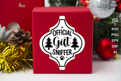 Official Gift Sniffer SVG | Dog Christmas SVG | Dog SVG Product Image 2