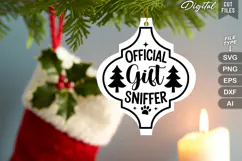 Official Gift Sniffer SVG | Dog Christmas SVG | Dog SVG Product Image 3