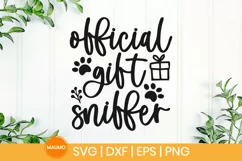 Official gift sniffer | Funny dog bandana svg quote Product Image 3