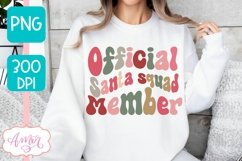 Official Santa squad member PNG sublimation design Product Image 2