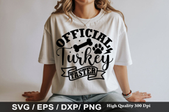 Official Turkey Taster - Dog Bandana SVG Design Product Image 1