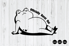 Officially Burnt out SVG, Funny Saying SVG Product Image 1